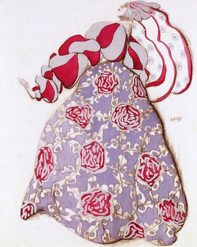 Costume design for the ballet La Legende de Joseph by Leon Bakst